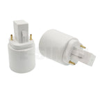2PCS 2-Pin G24d to E26 E27 adapter 2P CFL Led Bombillas G24 to Screw Light Socket Bulb Base Lampholder Converter Adapter