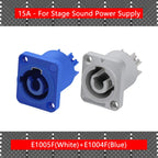 20PCS SpeakON Male Plug PowerCON Type A NAC3FCA+NAC3MPA-1 Chassis Plug Panel adapter 3Pin Powercon Speaker Connector