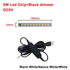 DC5V Dimmable LED Chips 5730 SMD LED Lamp 5W 6W 10W LED Light Beads White Warm White DIY Light Adjustable LED Bulb USB Dimmer