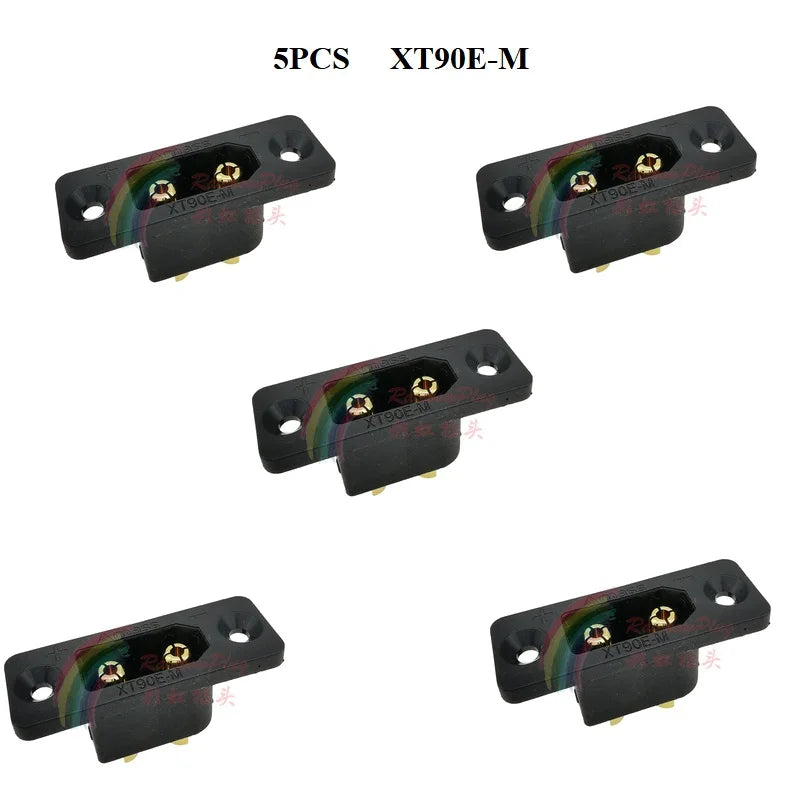 Amass XT90E-M Battery Connector XT90E Male Plug Gold-plated XT90 Mountable Connector Black Socket Or XT90H-M Quickly Charge