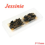 100Pcs Plastic Reed Switch 3*11mm 3x11mm Magnetic Reed Switchs Sensor Normally Open NO Induction DIY Electronic Kit GPS-11A