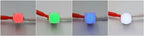 Honyone TS6-A Series Round Top 10mm Cap With LED 6+2 Pin DPDT PCB Mount Mini Push Button Switch