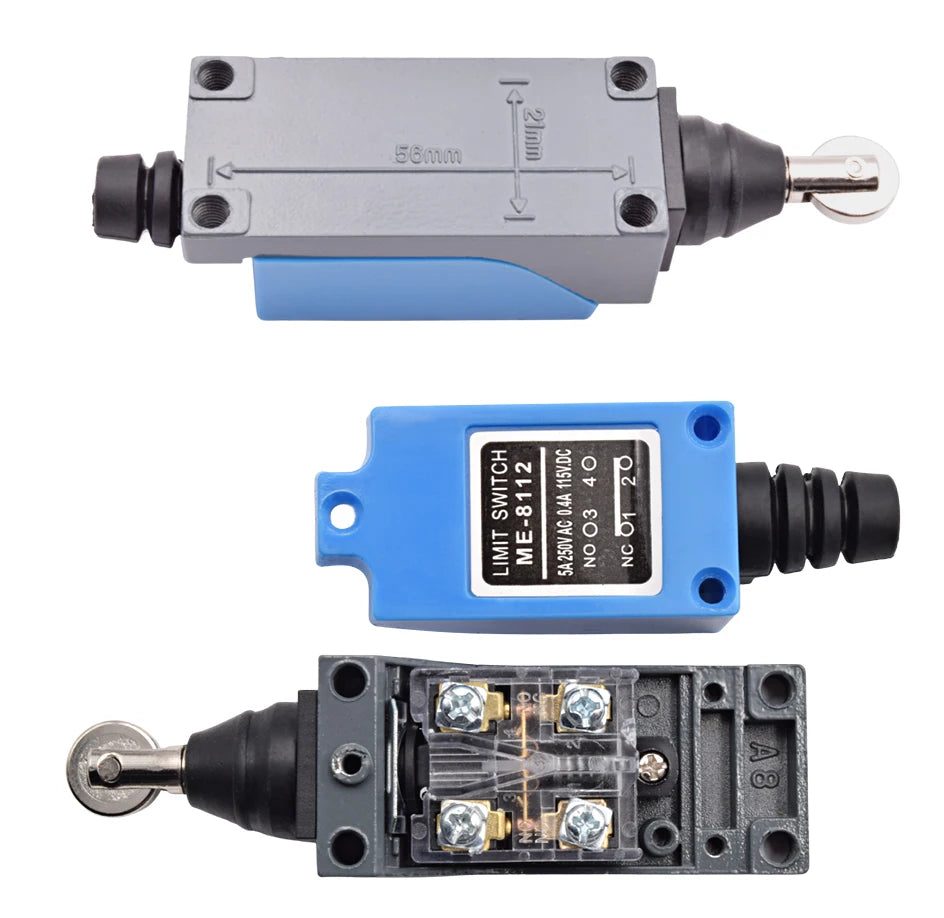 5PCS ME 8104 8108 8111 8122 9101 CNC Micro Limit Switch 5A/220V Rotary Roller Lever Sealed Switch Momentary Industrial Machine