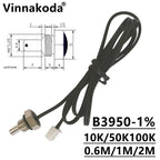 10K M8 Hexagonal Probe NTC Thermistor Temperature Sensor 1.25 Thread B3950 50/100K