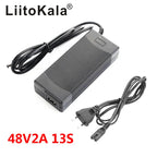 LiitoKala 12V 24V 36V 48V 3 Series 6 Series 7 Series 10 Series 13 String 18650 Lithium Battery Charger 12.6V 29.4V DC 5.5*2.1mm