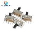 100PCS SS12D07 Mini Vertical Slide Switch 1P2T 3 Pin Toggle Switch SMD PCB DPDT Vertical Switch High Quality