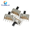 100PCS SS12D07 Mini Vertical Slide Switch 1P2T 3 Pin Toggle Switch SMD PCB DPDT Vertical Switch High Quality