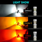 NAO P21W led BAY15D PY21W BA15S White 1300Lm Car LED Bulb P21/5W Turn Signal 1156 3030 1157 T20 W16W T15 W21/5W 7443 W21W 7440