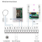 eMastiff Wired PIR sensor for Home Alarm System Wired Infrared Motion Detector Sensor work with Alarm Panel