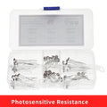 6Kinds*10pcs=60pcs GL5506 GL5516 GL5528 GL5537GL5539 GL5549 PhotoResistor kit Sample Assort Photosensitive Resistance