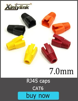 Xintylink 1.2mm RJ45 Connector CAT6 Network Plug 8P8C STP RG RJ 45 Jack Shielded RG45 LAN CAT 6 FTP SFTP Ethernet Cable Modular