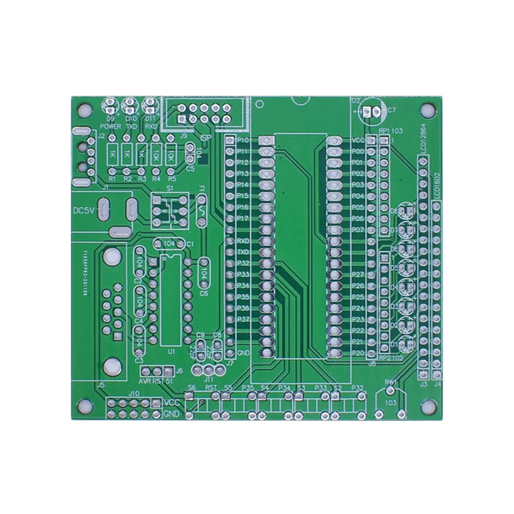 WAVGAT DIY learning board kit suit the parts 51/AVR microcontroller development board learning board STC89C52