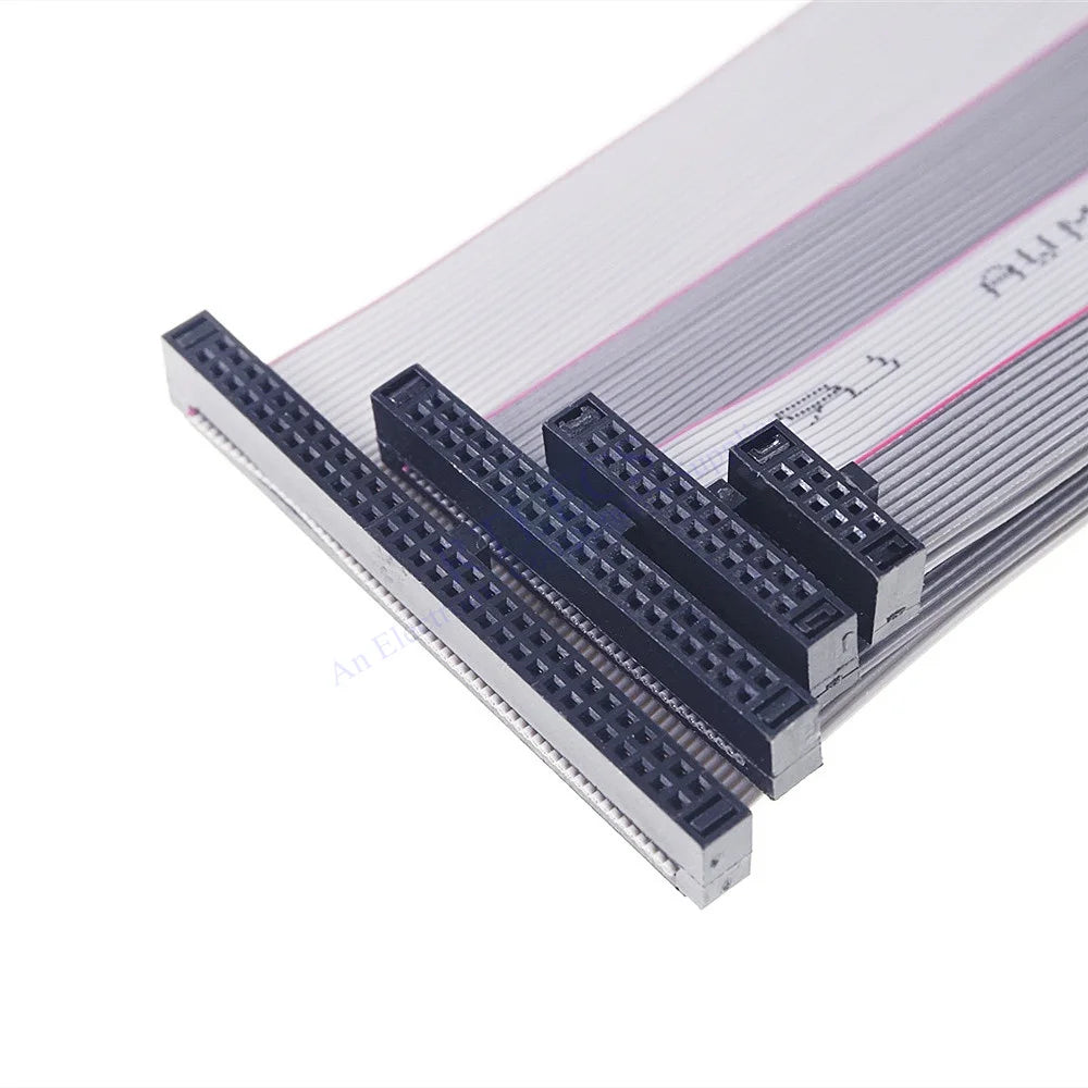 1Pcs 1.27 MM Pitch 6 8 10 12 14 16 20 24 26 30 34 40 44 50 60 80 Pin JTAG ISP DOWNLOAD Flat Ribbon Data Cable 30cm Length