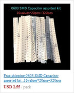 50pcs/lot 3296W Series 500R 1K 2K 5K 10K 20K 50K 100K 200K 1M Multi-turn Potentiometer 10K Variable Resistors with Box Set