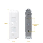 2pc Outside Inside Use Wired Curtain PIR Motion Sensor with Dip Switches Pet Immune 25KG Built-in Buzzer 70dB 24M Detection