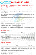 TZT Mega2560 ATMEGA16U2 / Pro Mini MEGA 2560 Mega+WiFi R3 ATmega2560 CH340G For Arduino Mega R3 Development Board ESP8266