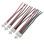 5Pcs JST-XH 2.54mm Pitch 1/2/3/4/5/6/7S Balancer Cable 22AWG Silicone RC Lipo Battery Balancer Charger Plug Wire Connector