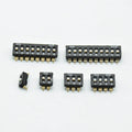 5pcs  KM-2P/3P/4P 5P 6P/8P 2.54mm chip DIP switch  gold-plated feet black SMD chip
