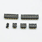 5pcs  KM-2P/3P/4P 5P 6P/8P 2.54mm chip DIP switch  gold-plated feet black SMD chip
