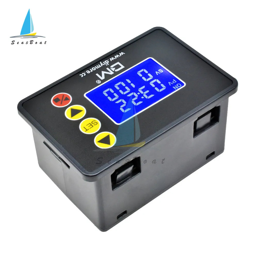 1.37 inch LCD Display Microcomputer Time Controller Programmable Digital Time Delay Relay 12V 24V 110V 220V LED Digital Relay