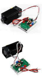 Lasers 520nm 1W Green Laser Module DC12V Focusable DIY OX Laser Head 1000mW Diode Laser for Stage Laser Bird Repellent  With TTL