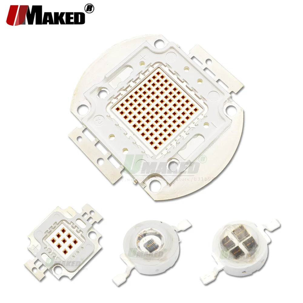 Infrared High Power LED Chips IR 730-850-940nm 3W 5W 10 20 30 50W 100W Emitter Diode COB Integrated Matrix CCTV LED Light Beads
