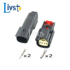 1 Set 2 3 4 6 8 12 16 20 2Pin Way Molex Car Waterproof Connector Tail Lamp Male Female Socket Plug 33471-0301 33472-0601
