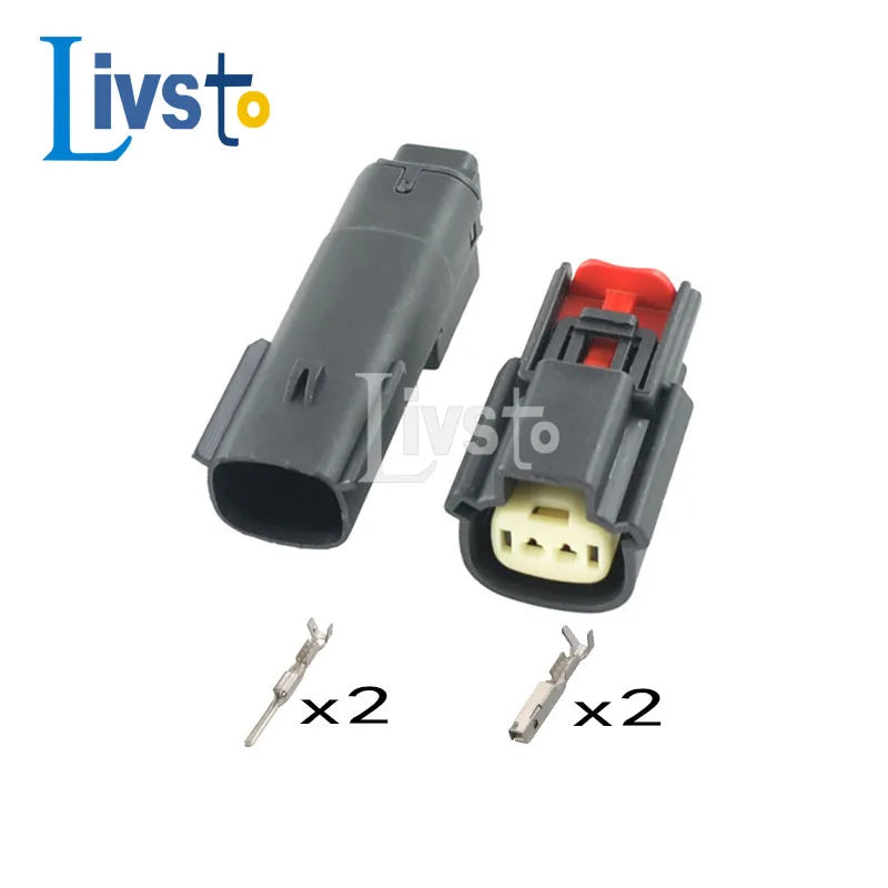 1 Set 2 3 4 6 8 12 16 20 2Pin Way Molex Car Waterproof Connector Tail Lamp Male Female Socket Plug 33471-0301 33472-0601