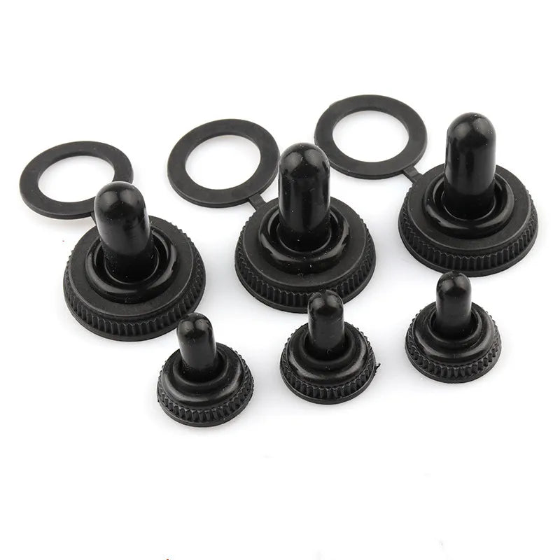 5/10Pcs 12MM 6MM Toggle Switch Waterproof Rubber Resistance Cover Rocker Toggle Button Switch Dust Cover