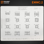 BGA Reballing Stencil for EMMC EMCP/UFS LPDDR NAND RAM PCIE Flash Memory BGA297 BGA153 BGA254 BGA162 BGA169 BGA186 BGA221 254