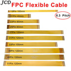 JCD 0.3 mm Pitch 13 21 23 25 27 21 33 39 45 51 Pin FFC FPC Flexible Flat Cable Forward Direction  FPC Connector cable