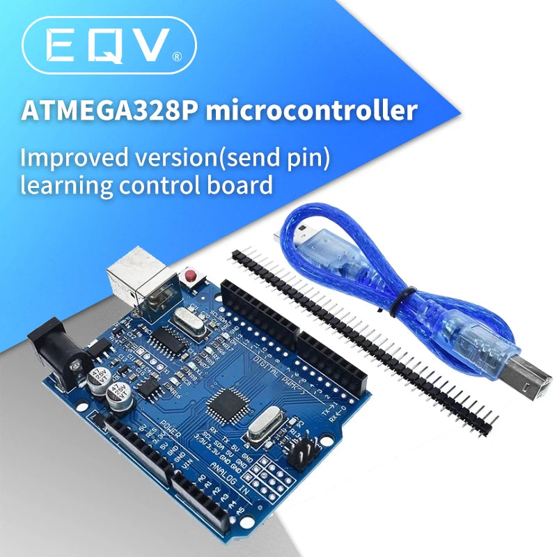 modified version One set UNO R3 CH340G+MEGA328P Chip 16Mhz For Arduino UNO R3 Development board + USB CABLE