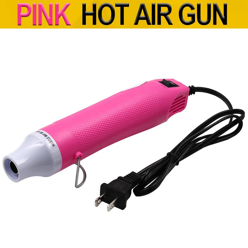 110V DIY Using Heat Gun Electric Power Tool Hot Air 300W Temperature Gun with Supporting Seat Shrink US Plug