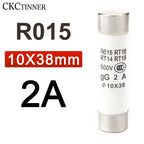 10Pcs 10*38 Fast blow Ceramic Fuse 10x38mm Fuse 500V  1A 2A 3A 4A 5A 6A 8A 10A 16A 20A 25A 32A  RO15 RT19 RT14 RT18