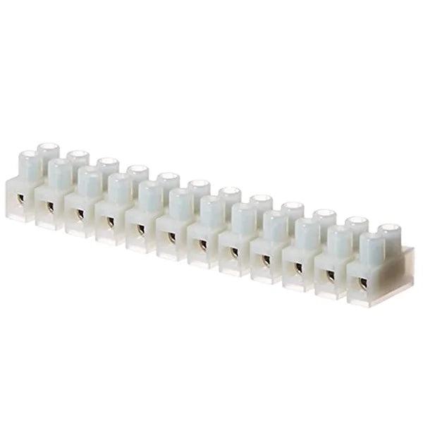 1pcs U H Type 12 Position Plastic Barrier Terminal Strip Block Barrier Screw Block Connection Strips for Electrical Wiring 3A10A