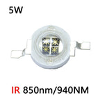 5W Infrared IR 850nm 940NM High Power LED Bead Emitter 4 chip DC1.4-1.7V 1400mA with 20mm PCB for Night Vision Camera flashlight