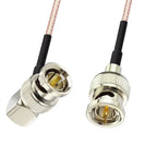 BNC Male Straight Right Angle To BNC Male Female 75 Ohm RG179 Pigtail Cable for HD-SDI 3G-SDI Vedio CCTV Camera Camcorder