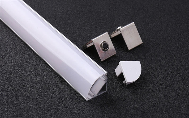 1-10 PCS LED Rigid Strip DC12V 50CM 20 Inch SMD5730 36LEDs U/V-Shaped Flat LED Aluminum Channel Rigid Strip for Indoor Lighting