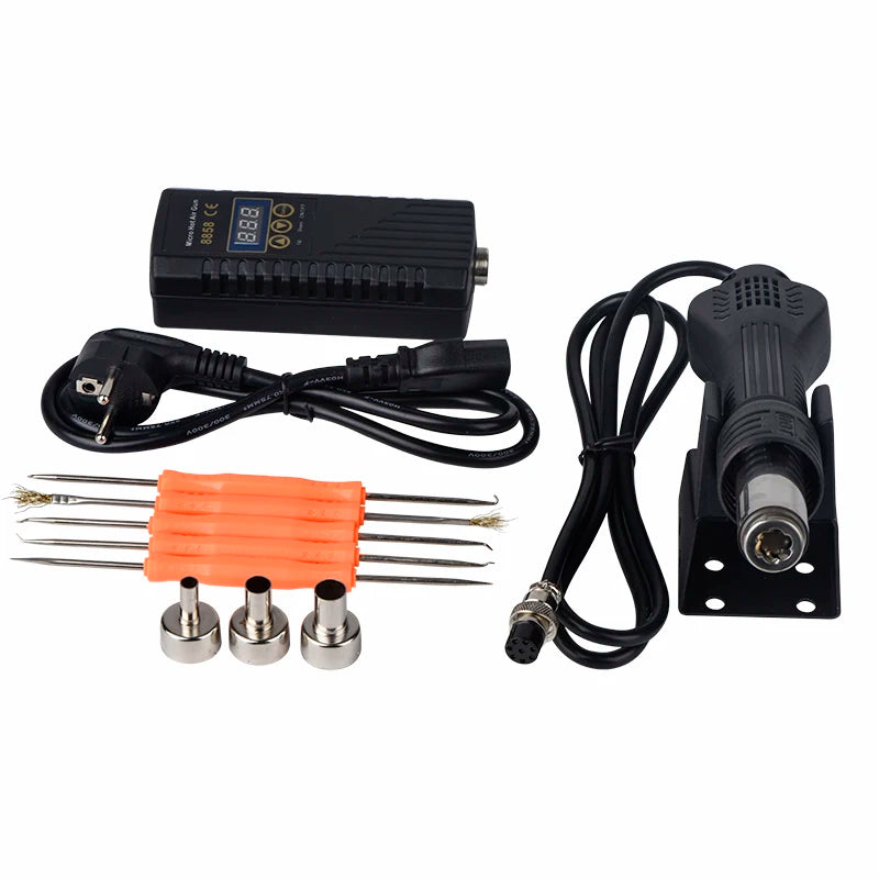 JCD 750W Heat Gun Digital Display Micro Rework Soldering Station Hot Air Gun For Welding Repair Tool Hair dryer 8858
