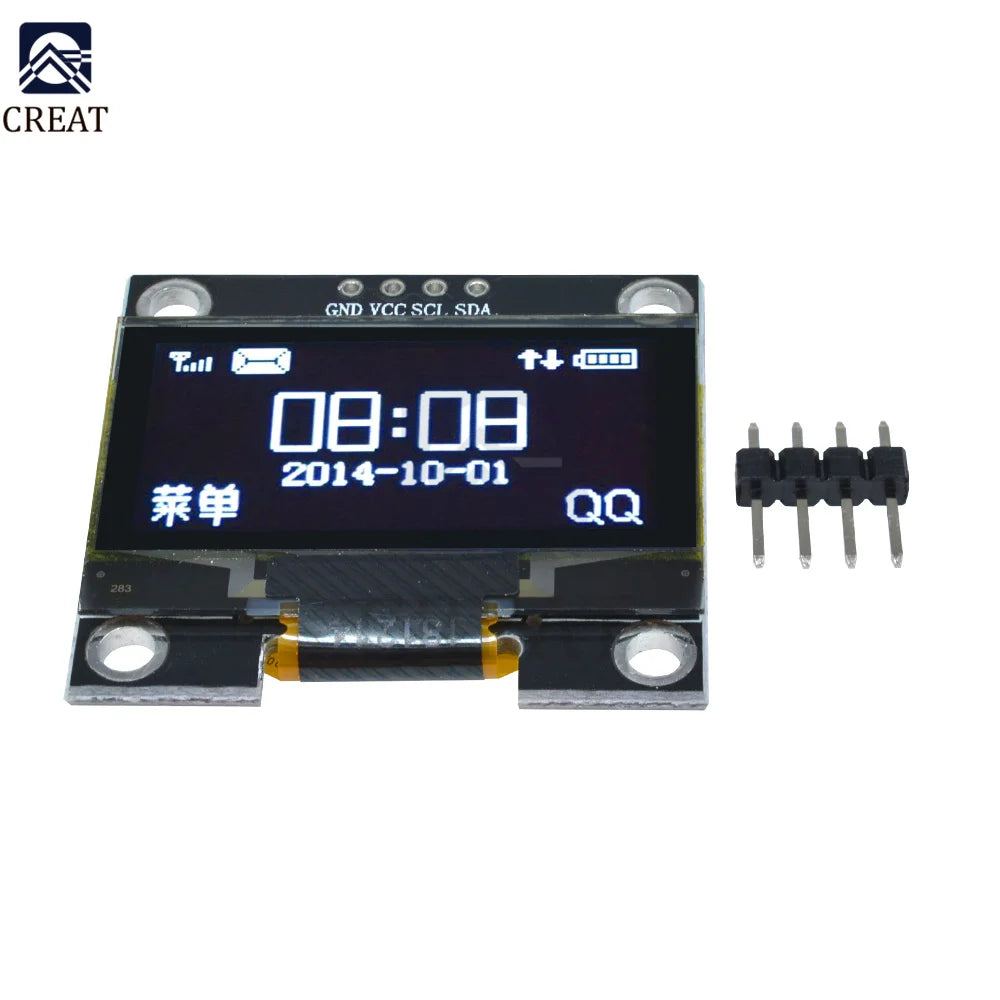 1.3 inch OLED LCD Display Module 128*64 4PIN IIC I2C Serial SSH1106 For Arduino LCD Screen Board White/Blue