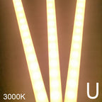 1-10 PCS LED Rigid Strip DC12V 50CM 20 Inch SMD5730 36LEDs U/V-Shaped Flat LED Aluminum Channel Rigid Strip for Indoor Lighting