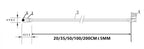 1PCS NTC Thermistor Temperature Sensor B3950 10K 1% Air Probe Air Conditioning Probe 20/35/50CM 1/2M