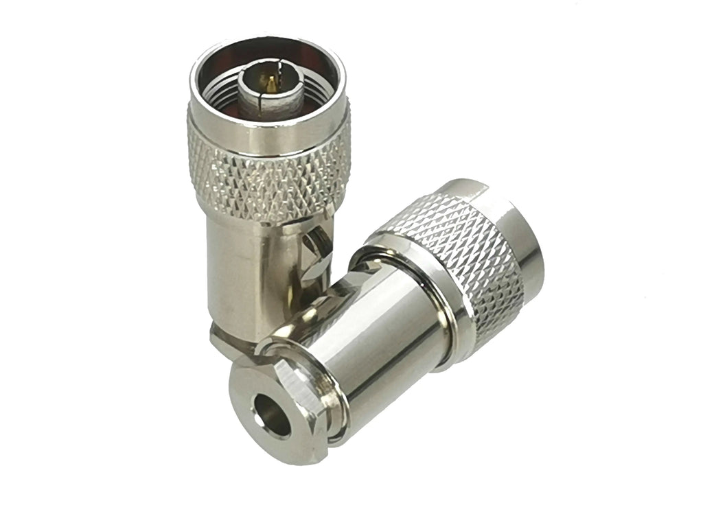 1Pcs Connector N Type Clamp For RG58 RG142 / RG8X LMR240 / RG5 RG6 / RG8 LMR400 RF Coaxial Male plug & Female jack