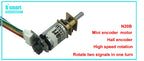 Bringsmart 3V 6V 12V 15-1500RPM N20 DC Gear Motor Reversed Control Low Noise for DIY Electronic Equipment Toys Mini Machine