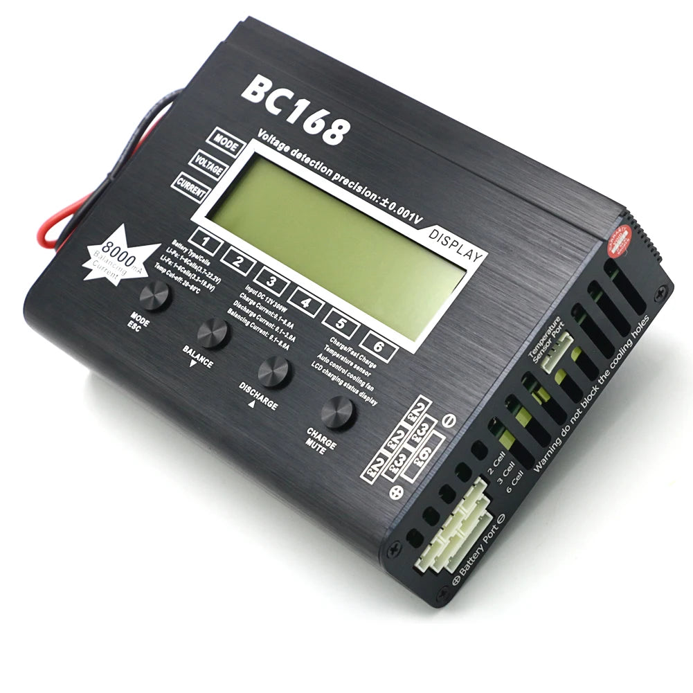 AOK BC168 1-6S 8A 200W Super Speed LCD Intellective Balance Charger/Discharger for Lipo Battery Rc Toys