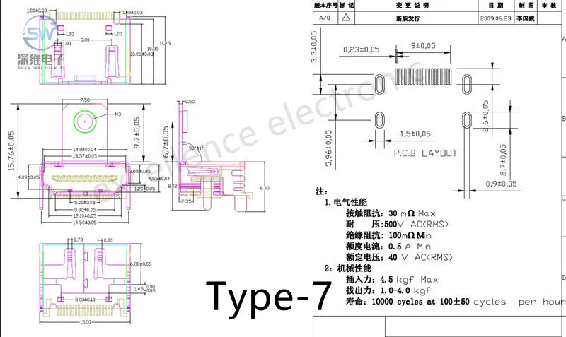 5/10Pcs 19Pin SMD HDMI Socket Vertical Right Angle HD Interface Surface Mount PCB Receptacle Connector for Repair