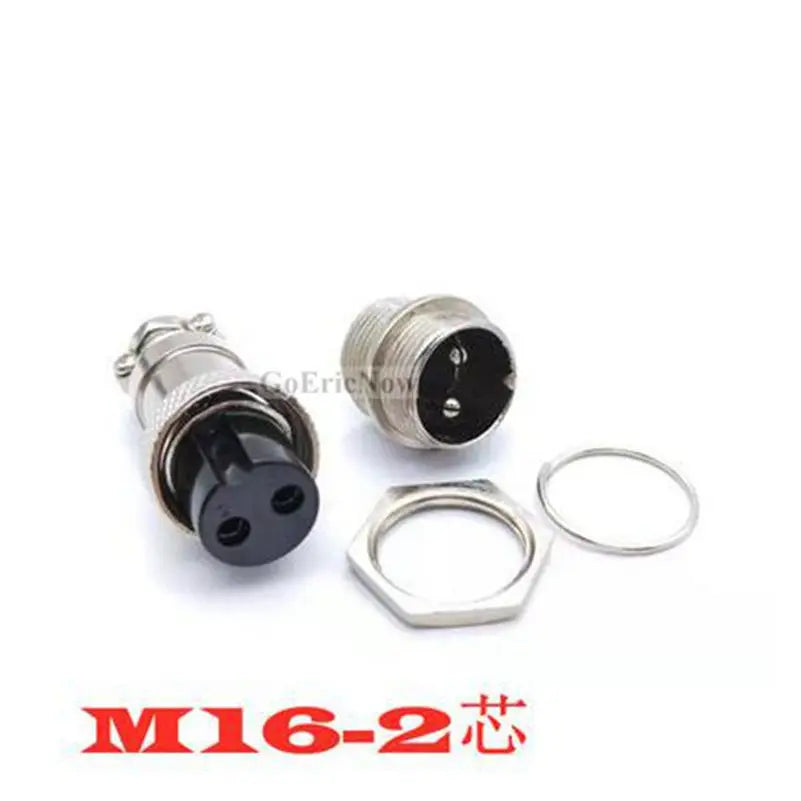 1 Set 5/8' GX16-2/3/4/5/6/7/8/9/10 Pin Male Female 16mm Wire M16 GX16 Circular Aviation Connector Socket Plug Metal