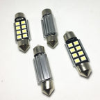 4pcs car Festoon 31mm 36mm 39mm 41mm  8 smd LED ERROR FREE 5630 5730 CANbus C5W led interior reading white ice blue  dome lamps