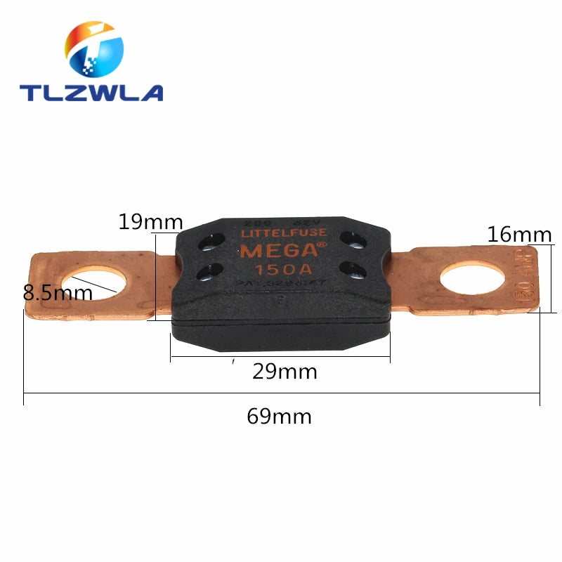1PCS LITTEL FUSE ANL Car Fuse MEGA Bolt-on Fuse Blow A Fuse Blade Fuse 40A 50A 60A 80A 100A 125A 175A 150A 200A 250A 300A 400A