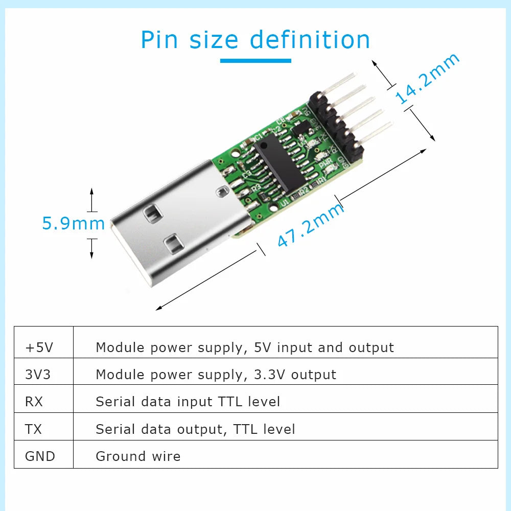 WitMotion USB-UART 6-In-1 Converter, Multifunctional USB-TTL/RS485/232, TTL-RS232/485,232-485)Serial Adapter, CH340/ CP2102 Chip